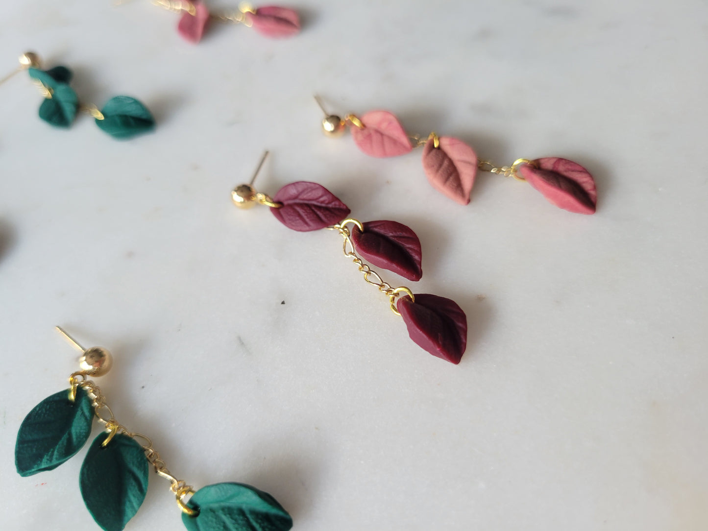 Leaf Drop Earrings : Fall Palette