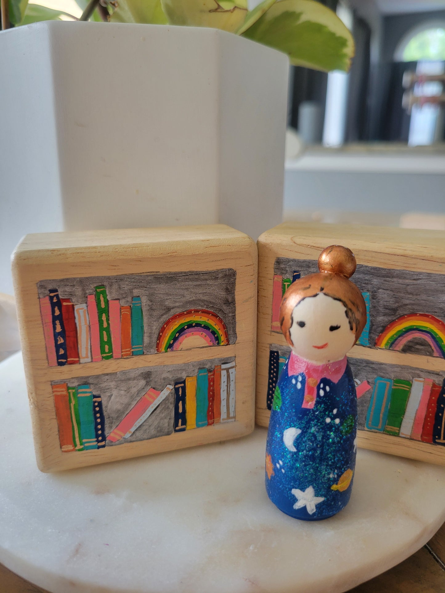 Classroom Wood Block Set : Handpainted