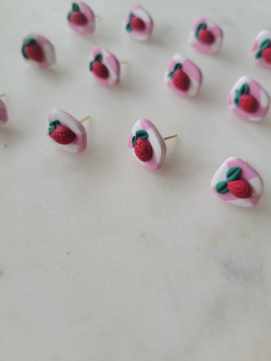 Strawberry Picnic Studs