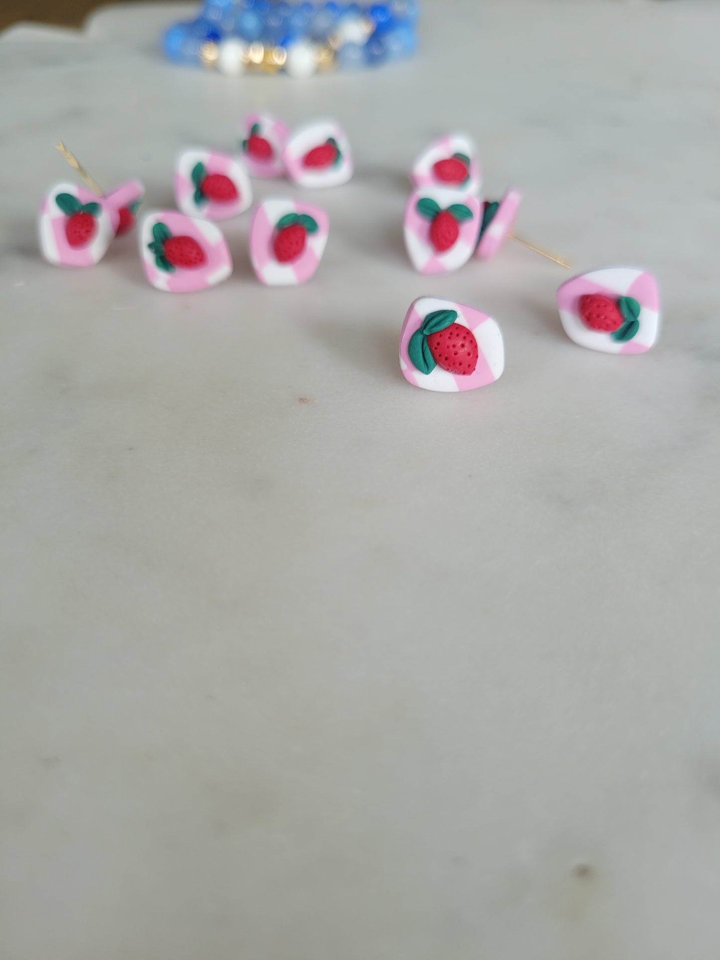 Strawberry Picnic Studs