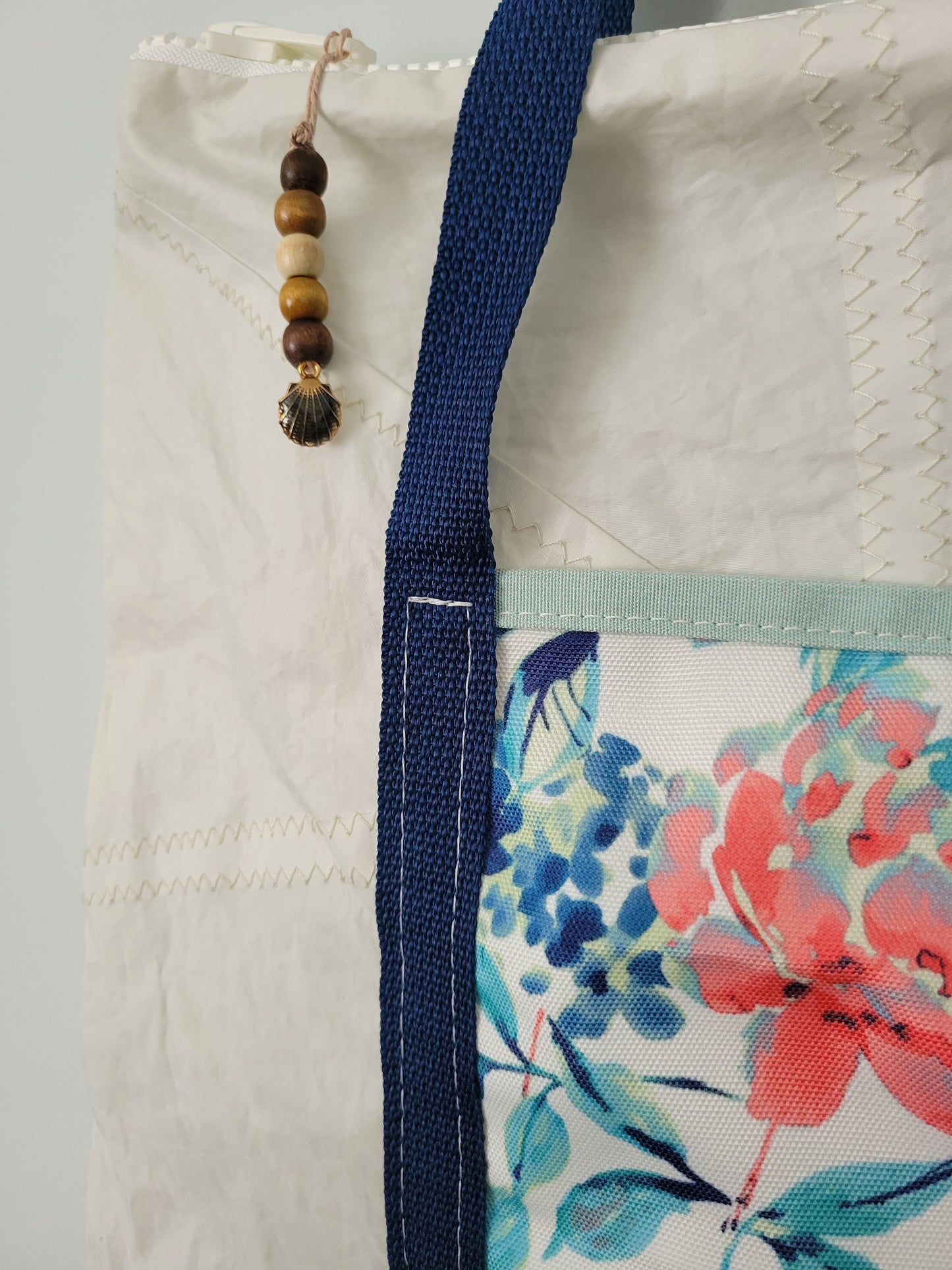 Recycled Sail Tote Bag : Floral