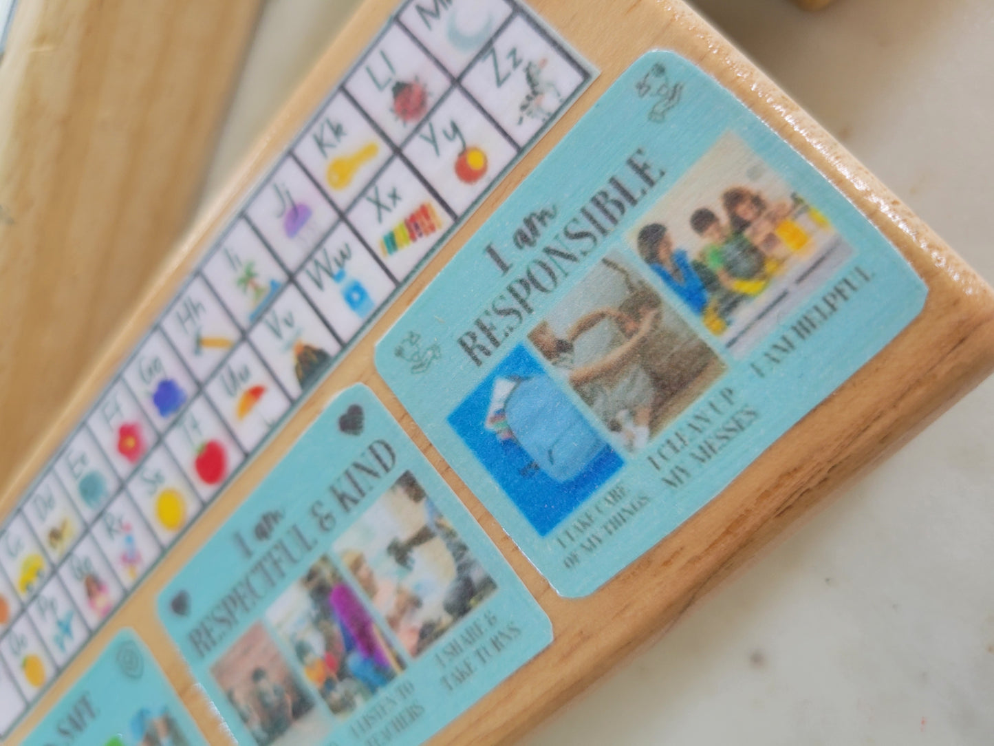 Classroom Wood Block Set : Handpainted