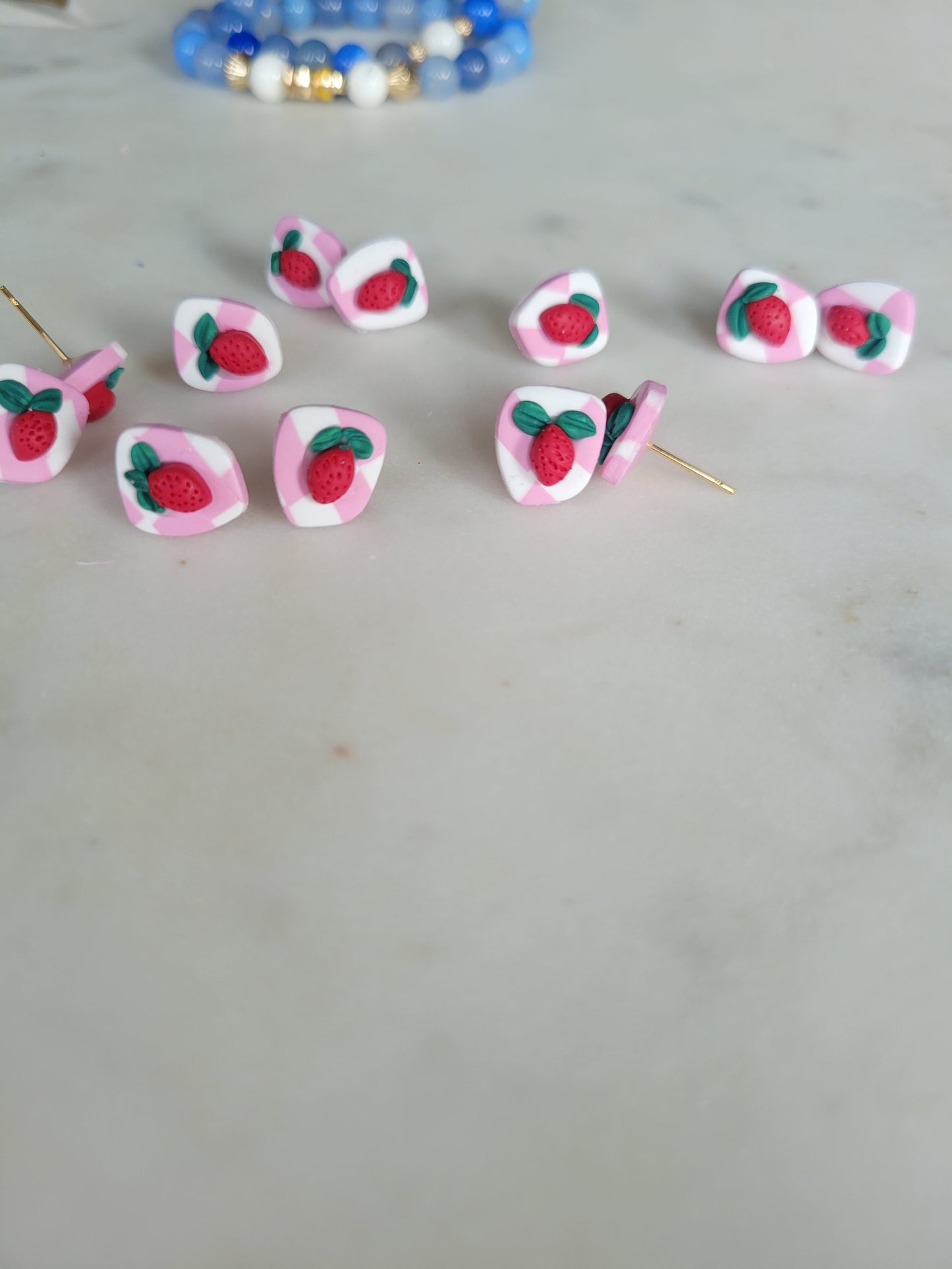 Strawberry Picnic Studs