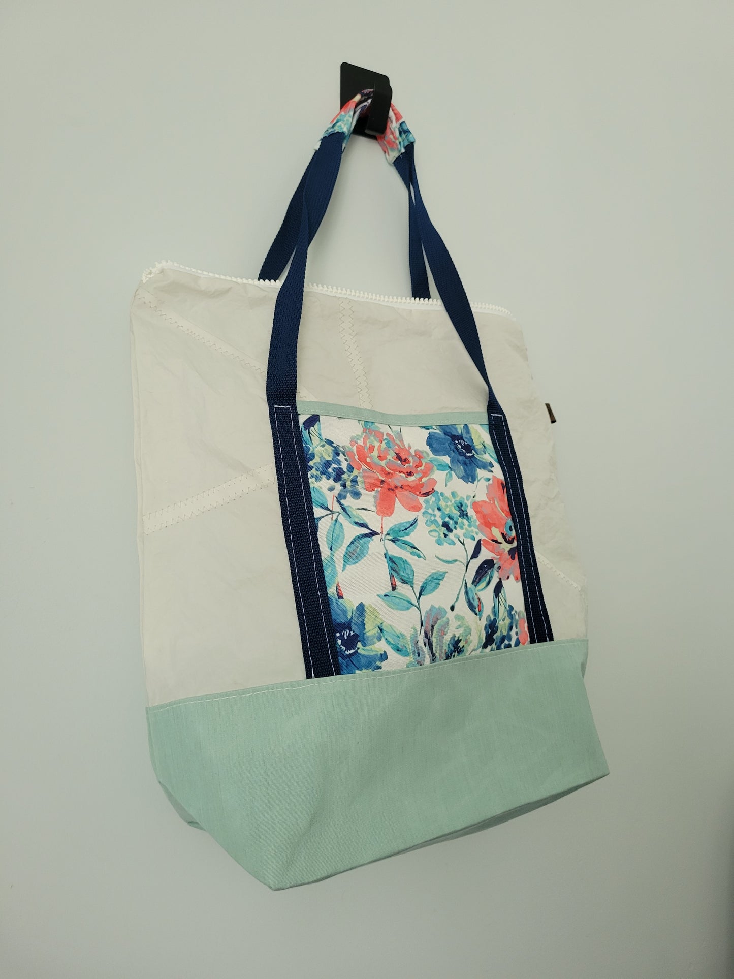 Recycled Sail Tote Bag : Floral