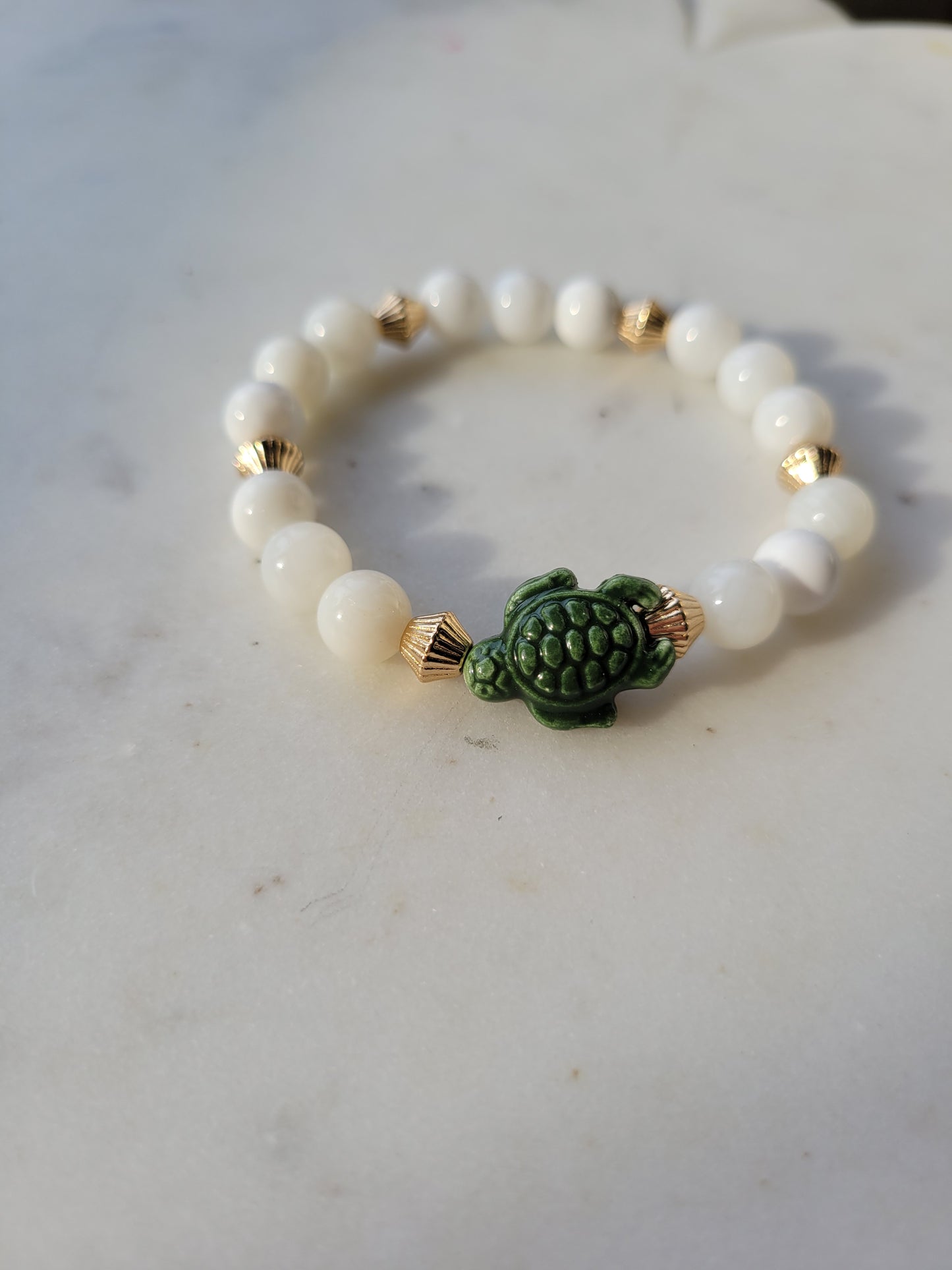 Turtle & Shell Beaded Bracelet