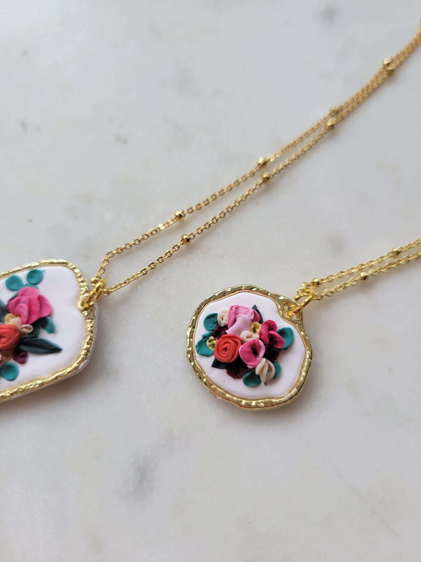 Grace: Colorful Handcrafted Floral Necklaces