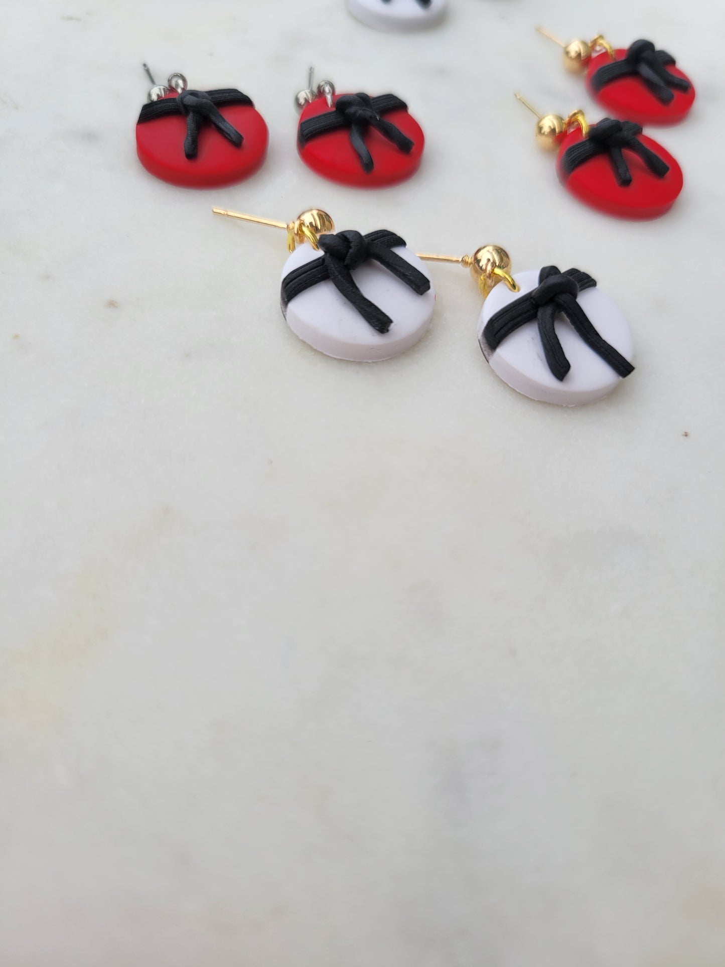Tae Kwon Do Clay Earrings
