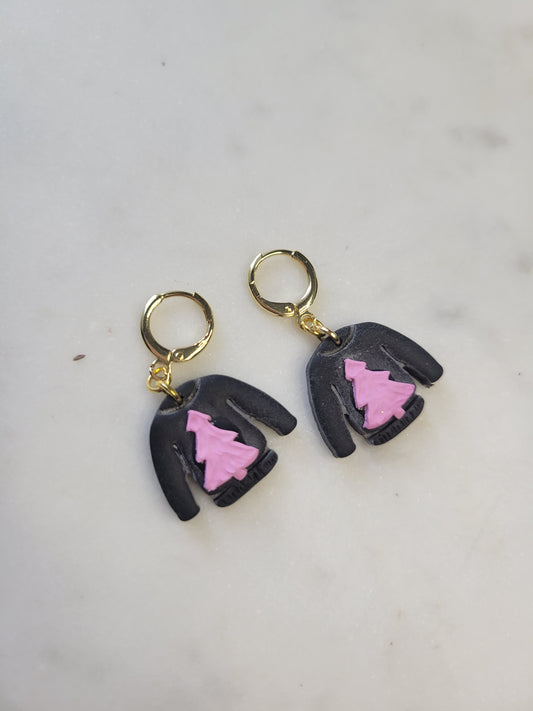 Sweater Weather Huggies: Pink Tree