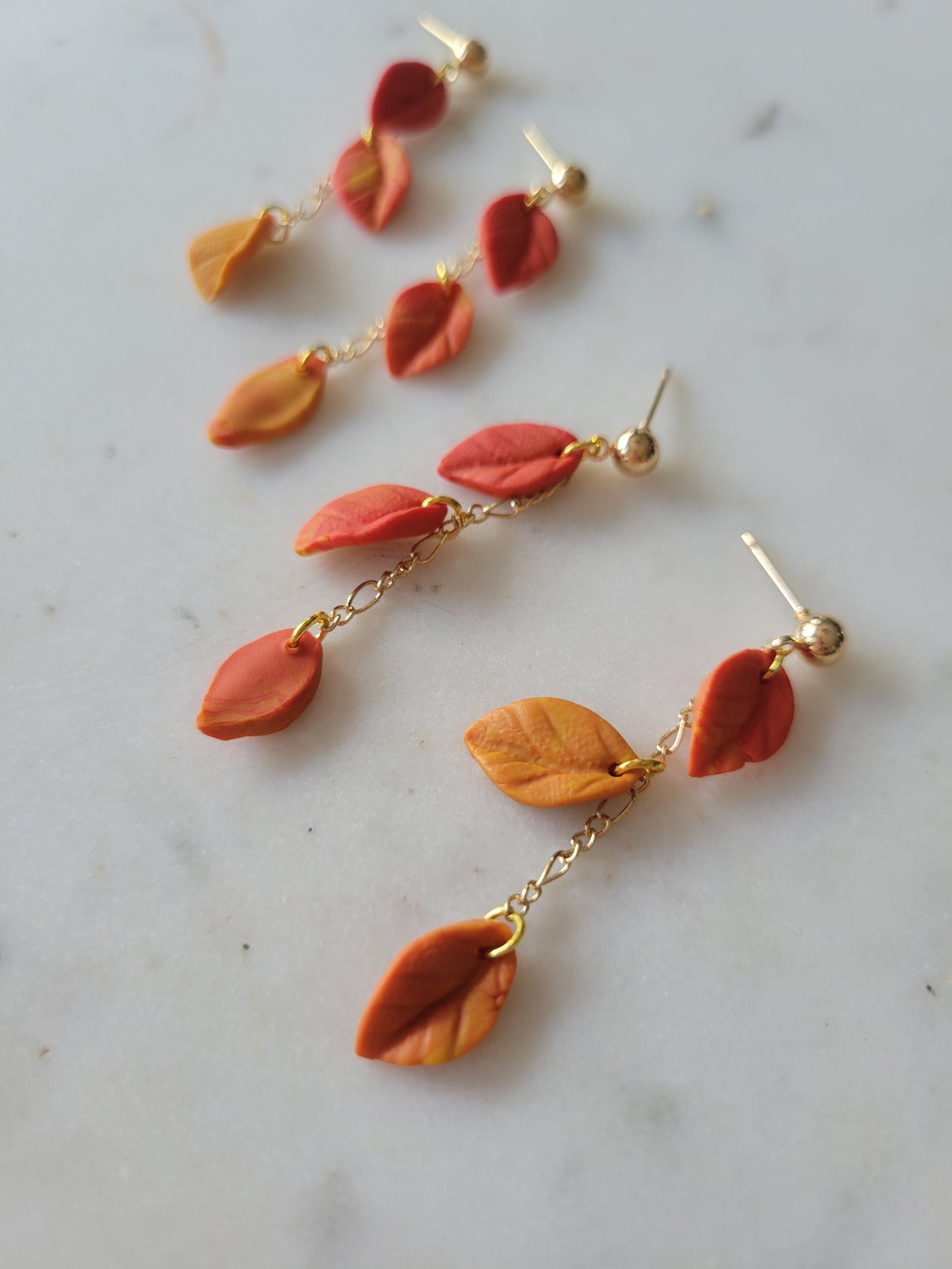 Leaf Drop Earrings : Fall Palette