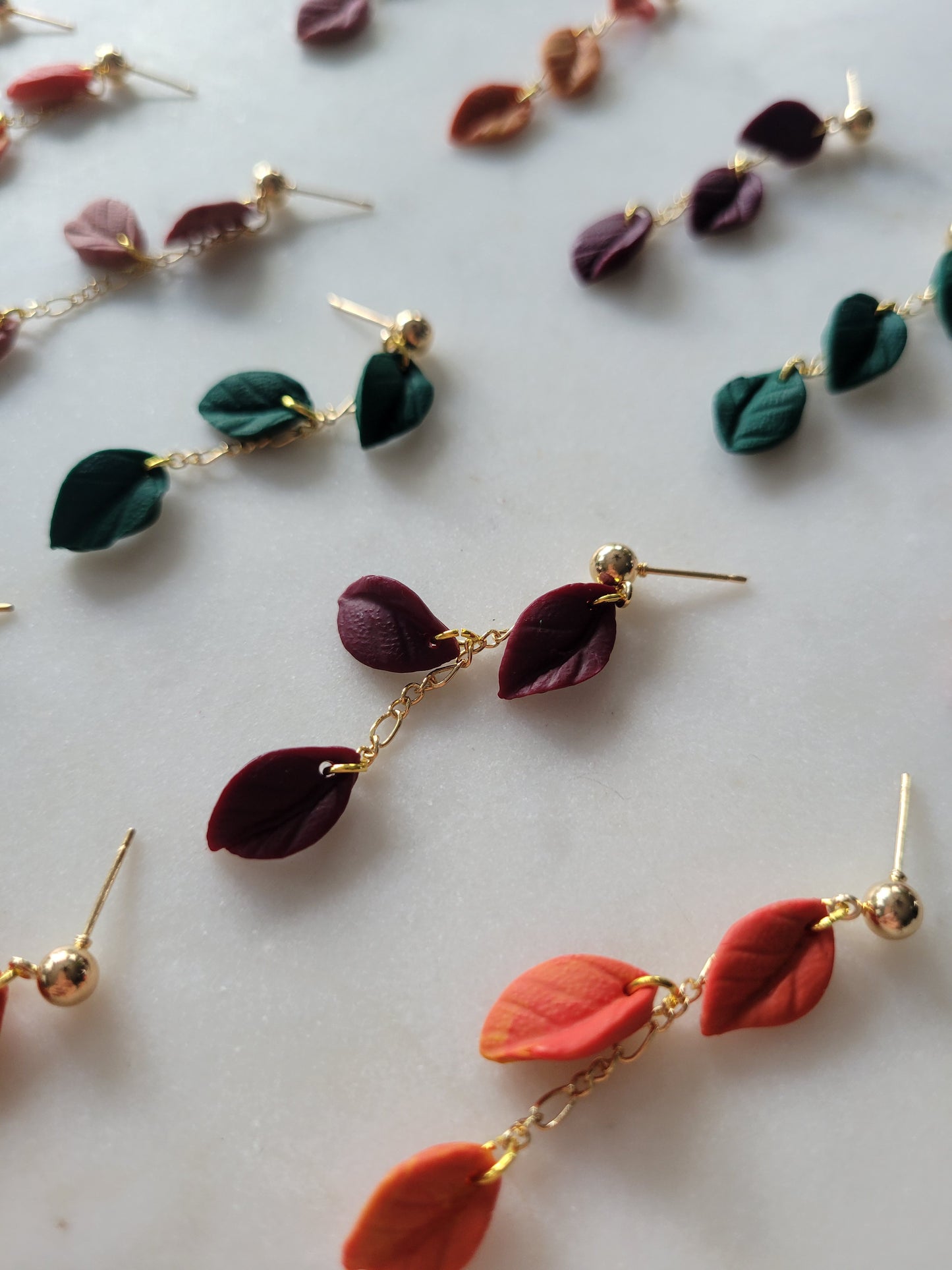 Leaf Drop Earrings : Fall Palette