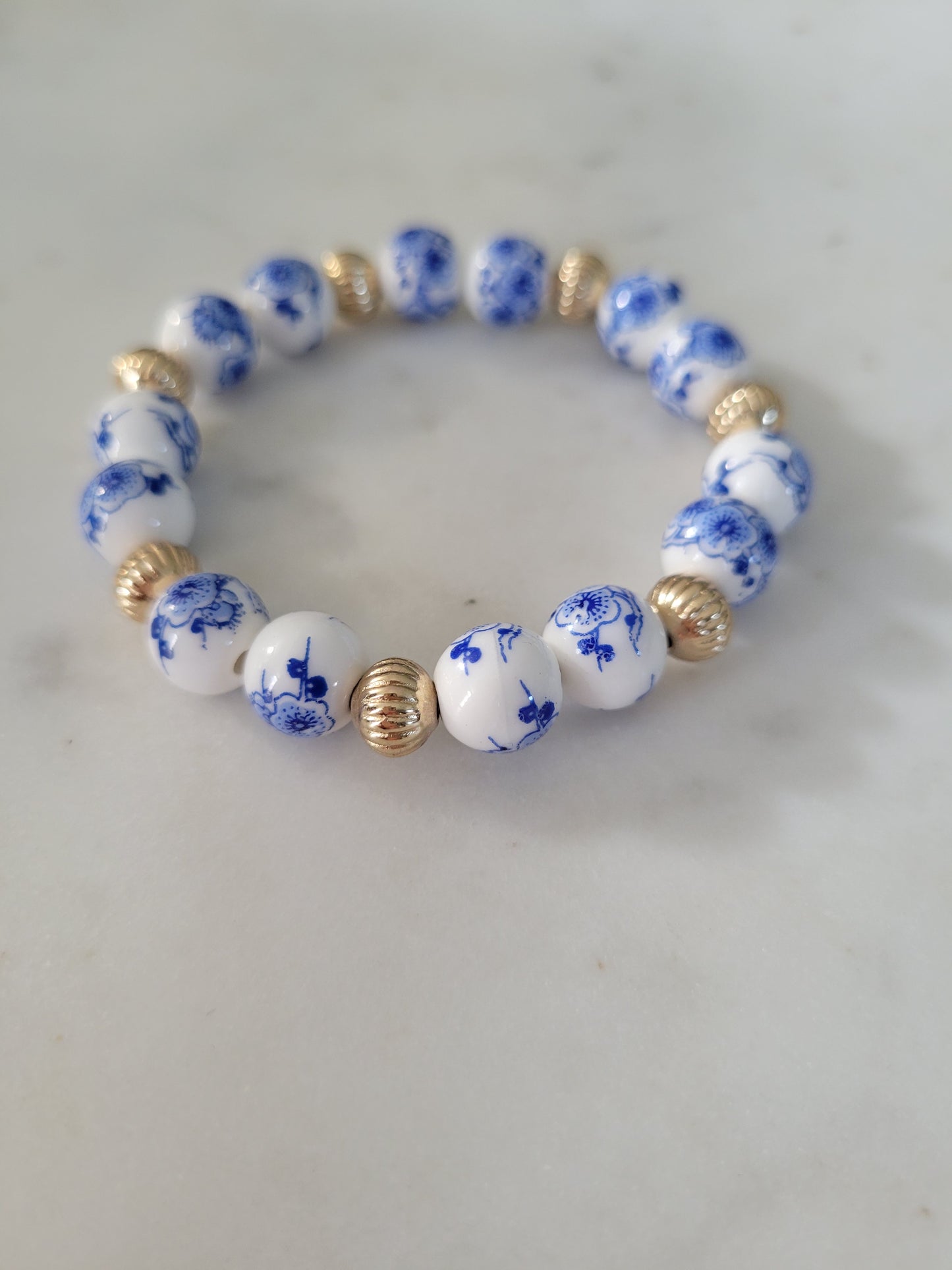 Cloisonne Beaded Bracelet [Stretchy]