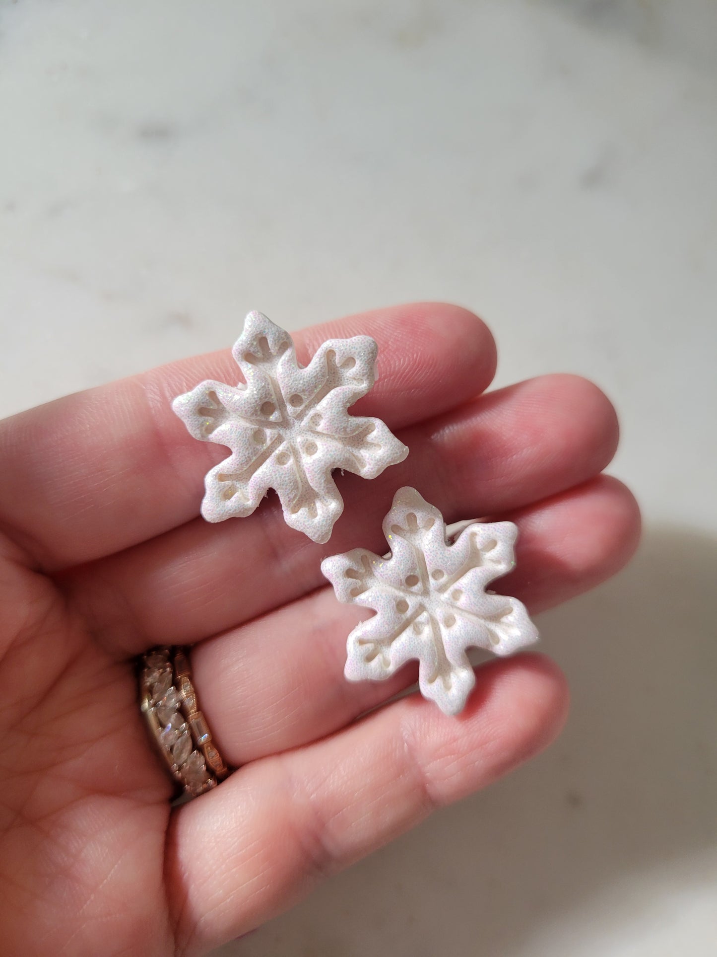 Snowflake Statement Studs