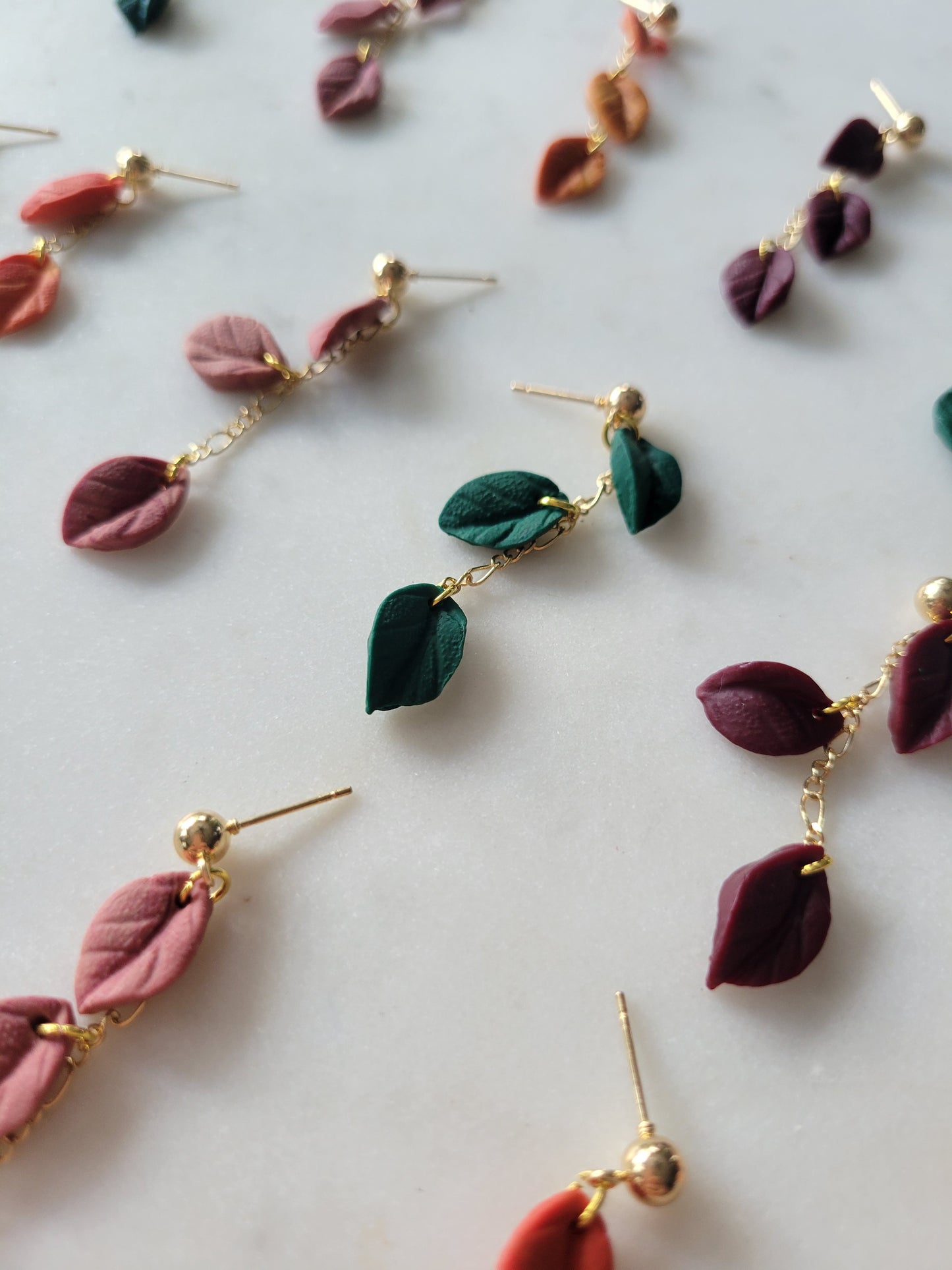 Leaf Drop Earrings : Fall Palette