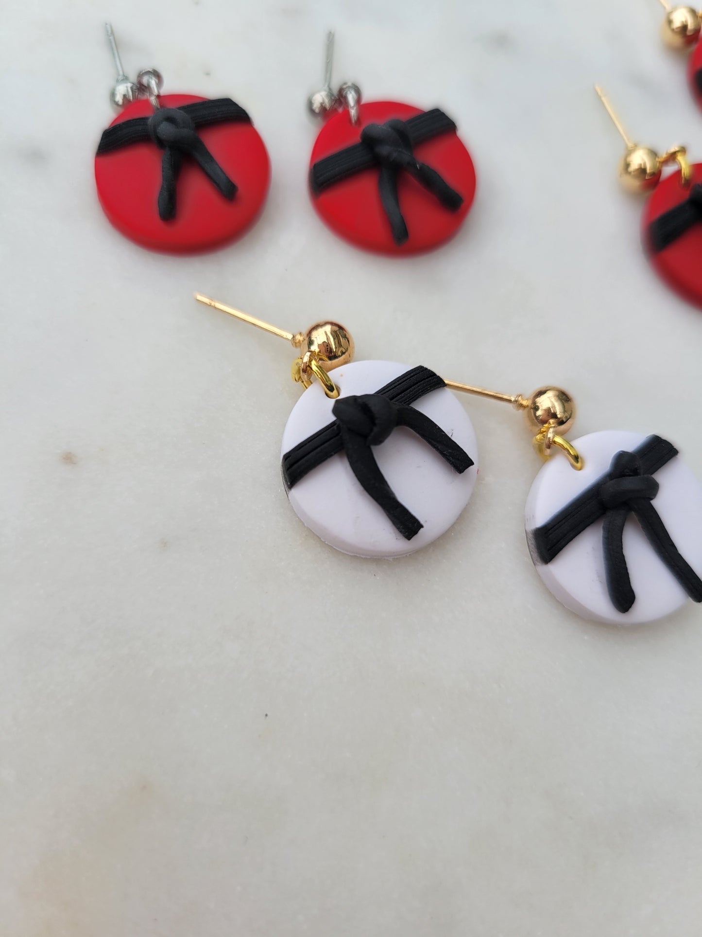 Tae Kwon Do Clay Earrings