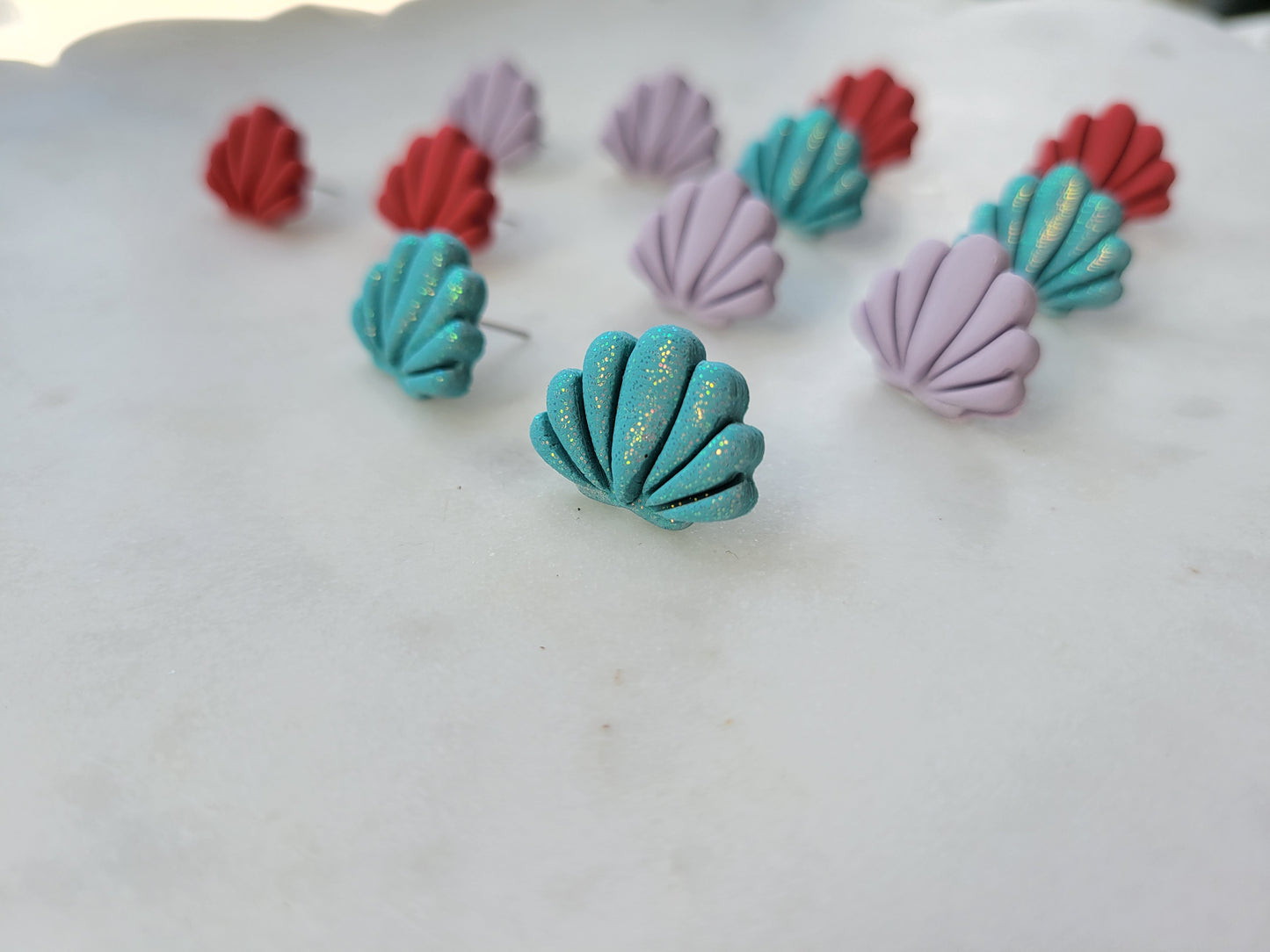 Seashell Studs: Multiple Options
