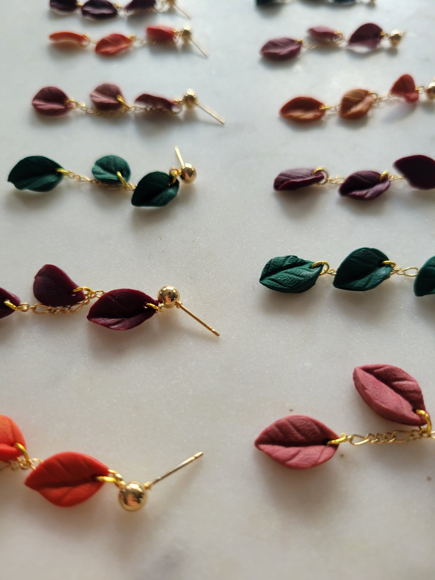 Leaf Drop Earrings : Fall Palette