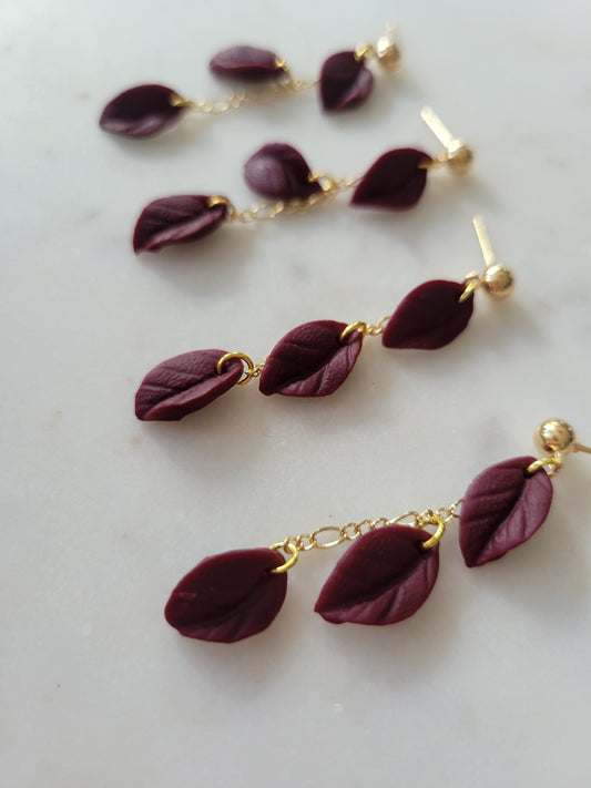 Leaf Drop Earrings : Fall Palette